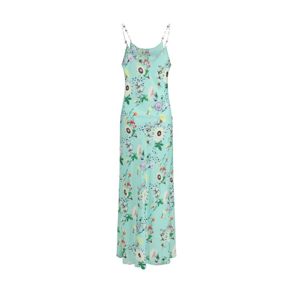 Rabanne Women Chain-Detail Floral Long Dress - Picture 2 of 3